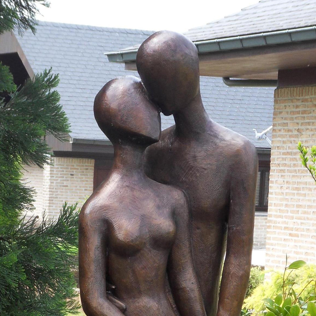 Bronzeskulptur: Die Liebenden
