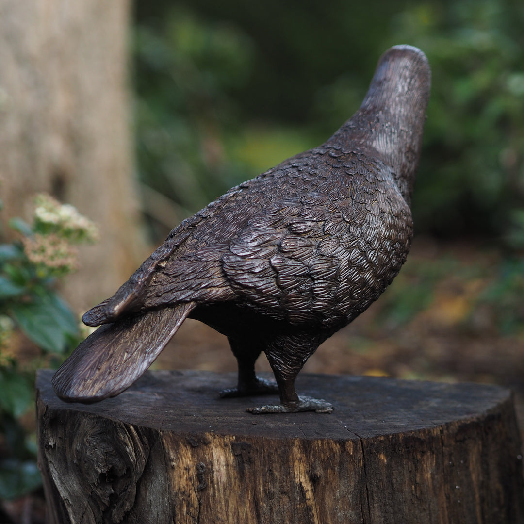 Bronzeskulptur: Taube