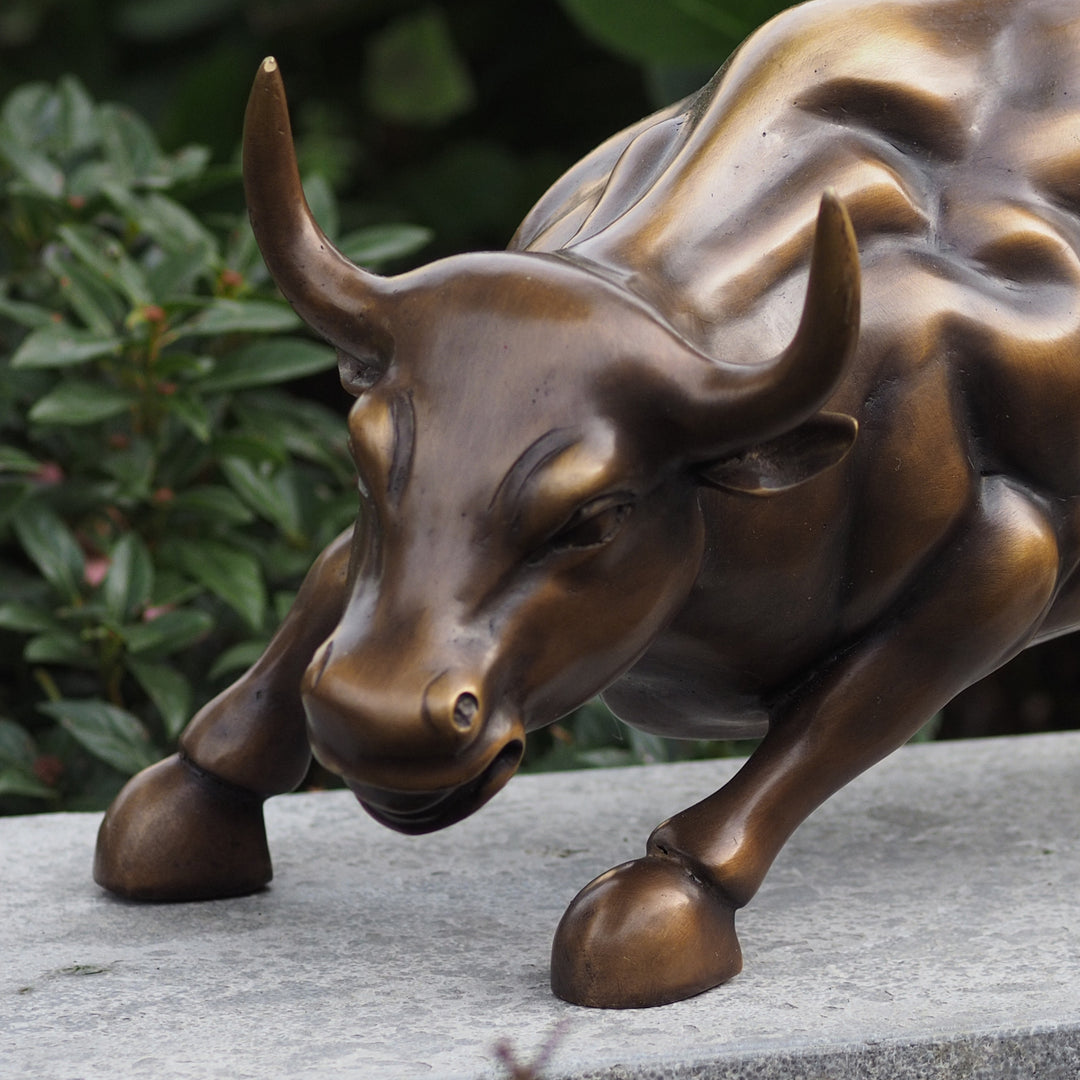 Bronzeskulptur: Wall Street Bulle
