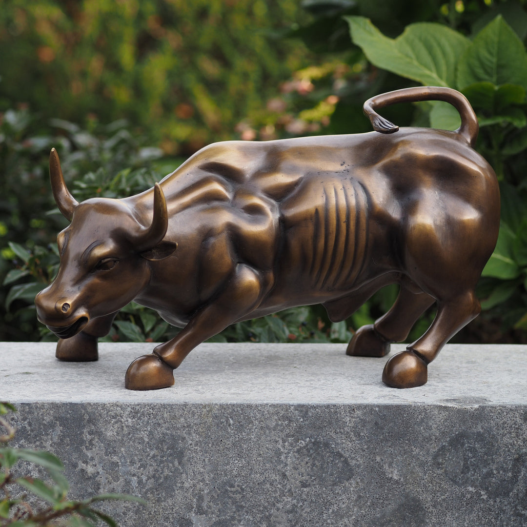 Bronzeskulptur: Wall Street Bulle