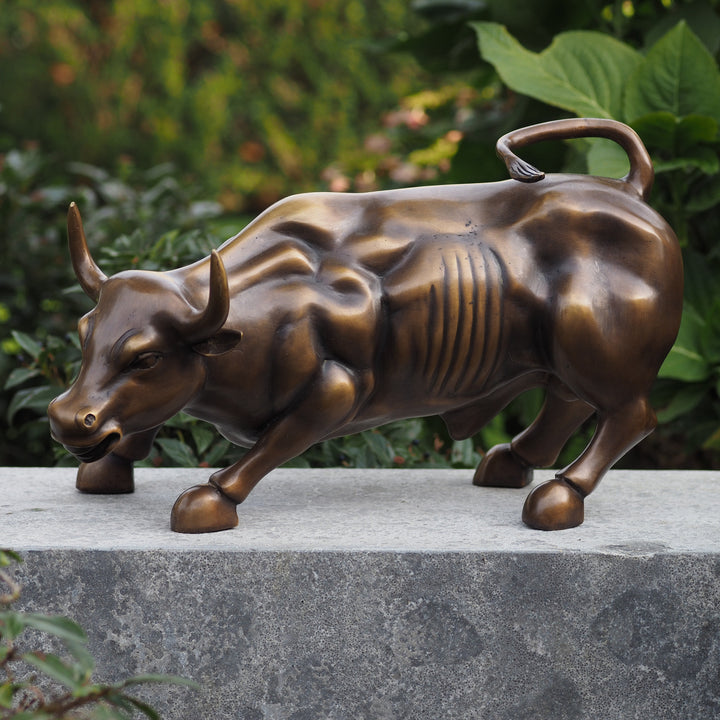 Bronzeskulptur: Wall Street Bulle
