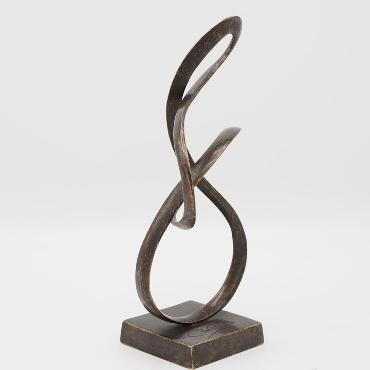 Bronzeskulptur: Abstrakte Ewigkeit – Zeitlose Kunst in moderner Form