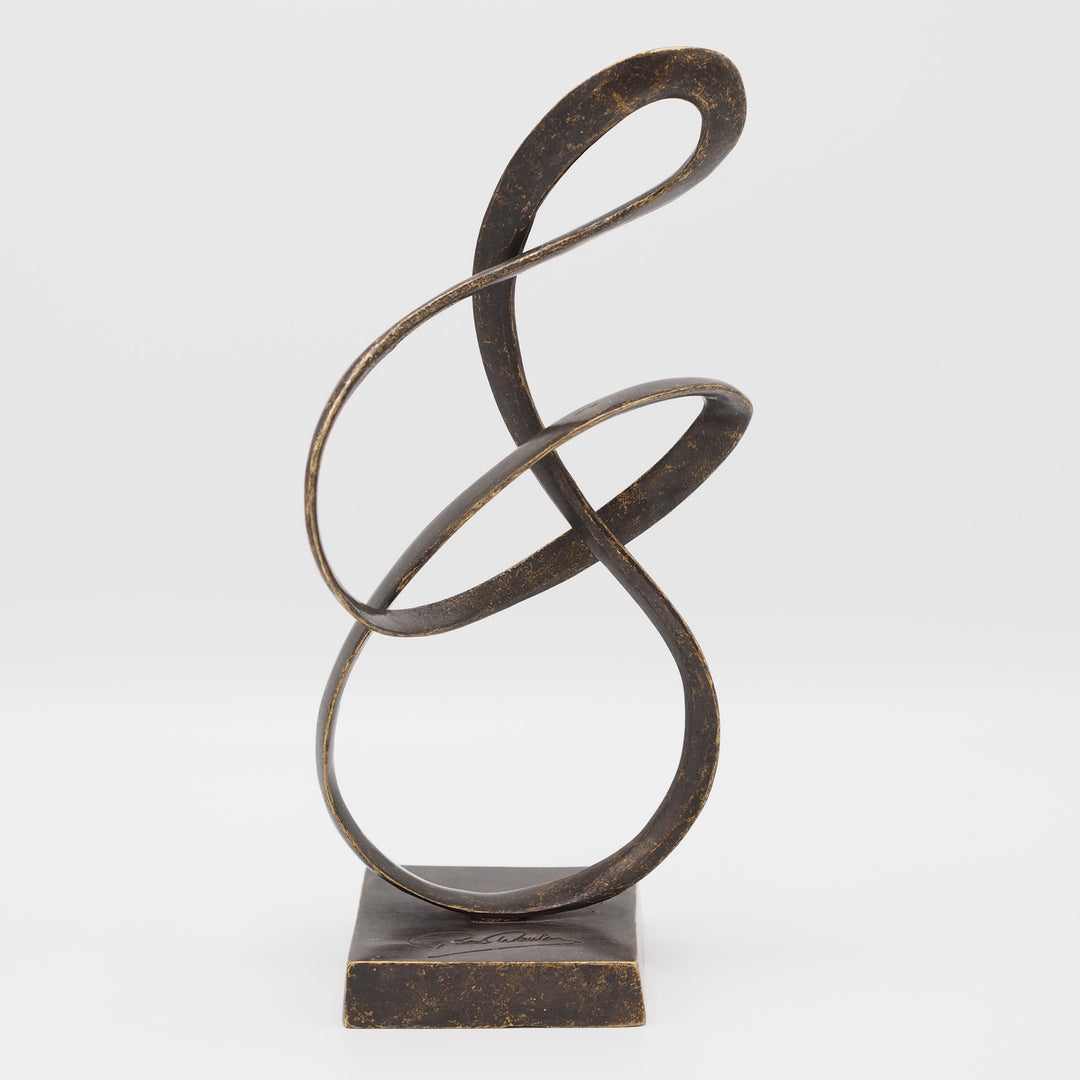 Bronzeskulptur: Abstrakte Ewigkeit – Zeitlose Kunst in moderner Form
