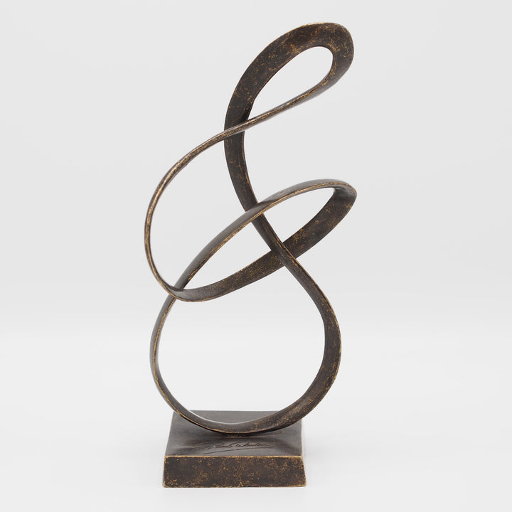 Bronzeskulptur: Abstrakte Ewigkeit – Zeitlose Kunst in moderner Form