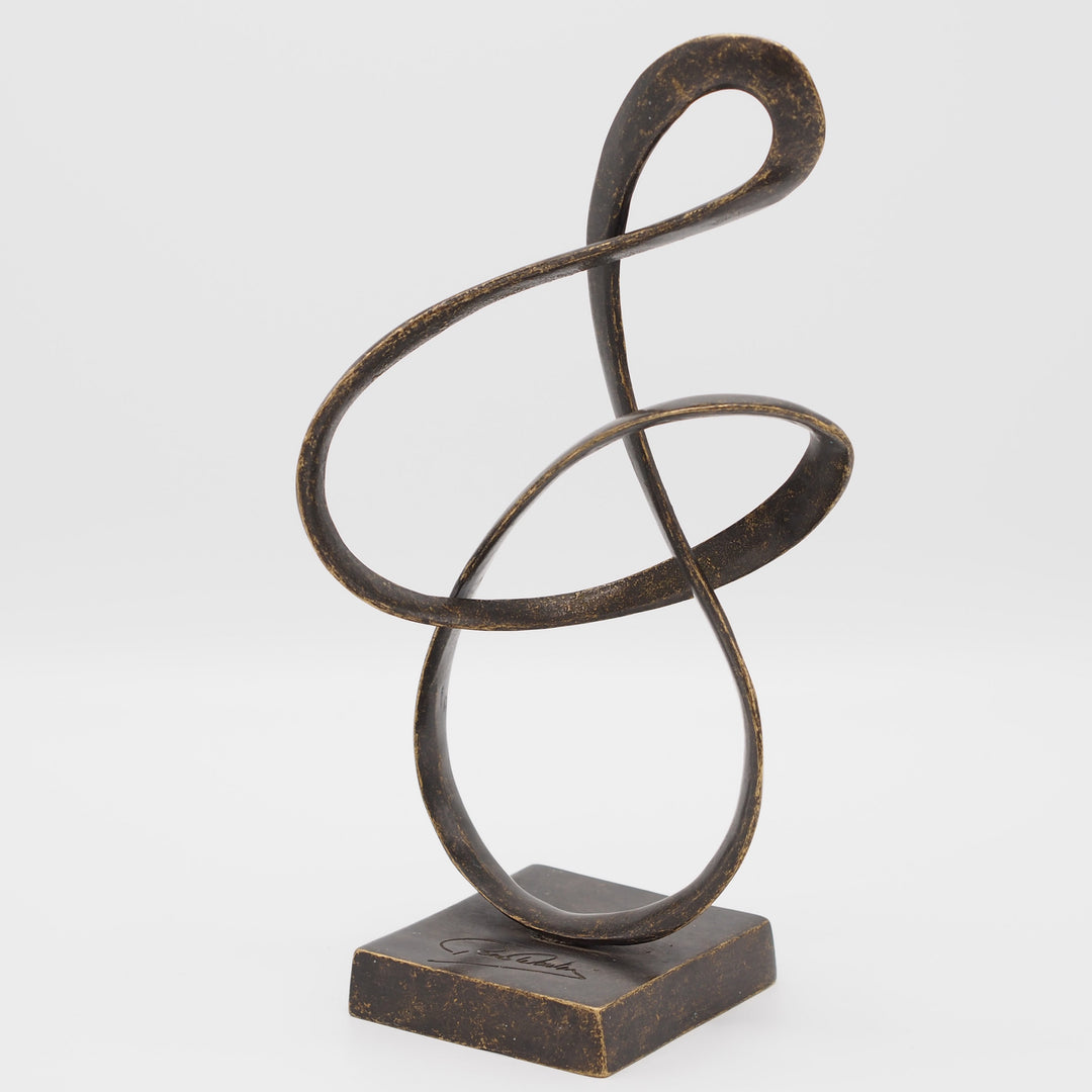 Bronzeskulptur: Abstrakte Ewigkeit – Zeitlose Kunst in moderner Form