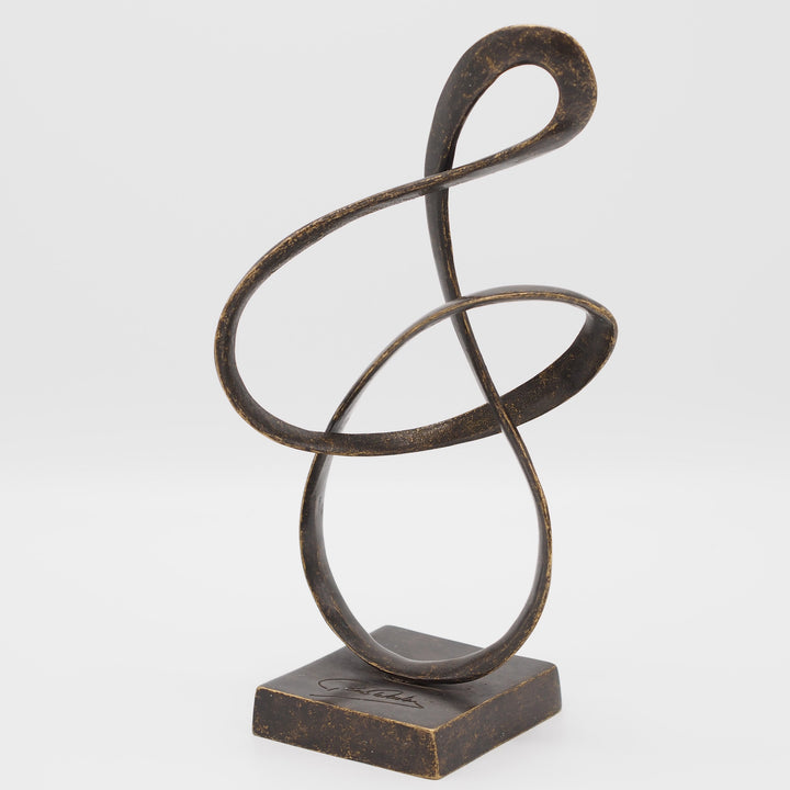 Bronzeskulptur: Abstrakte Ewigkeit – Zeitlose Kunst in moderner Form