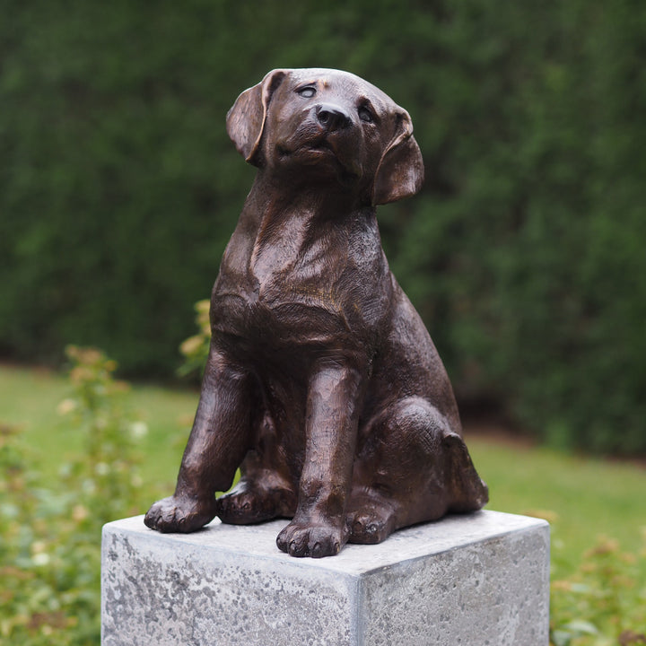 Bronzeskulptur: Welpe