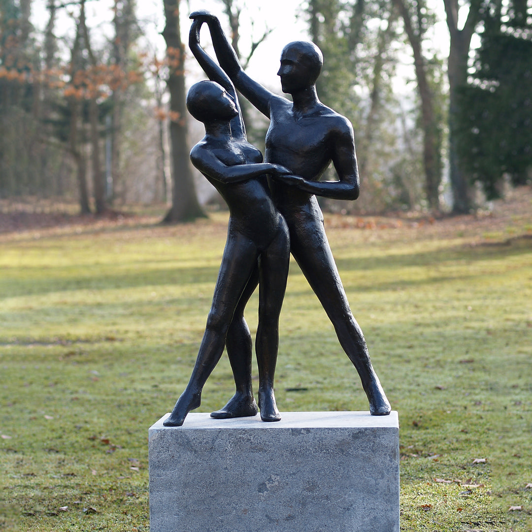 Bronzeskulptur: Der Tanz "modern dance couple"