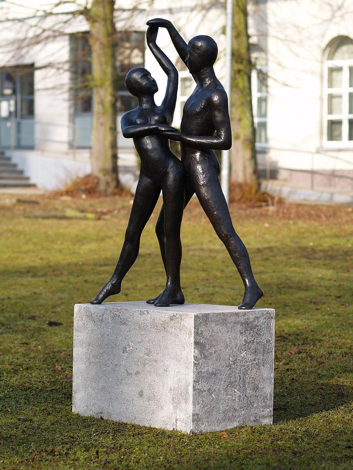 Bronzeskulptur: Der Tanz "modern dance couple"