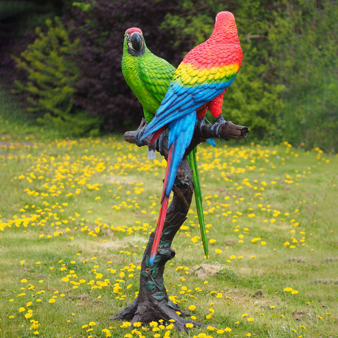 Bronzeskulptur: Papagei