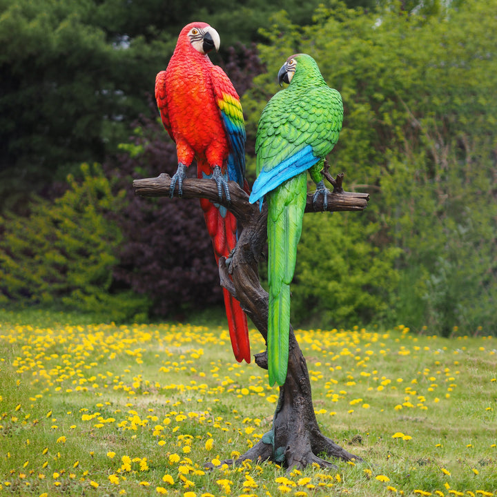 Bronzeskulptur: Papagei