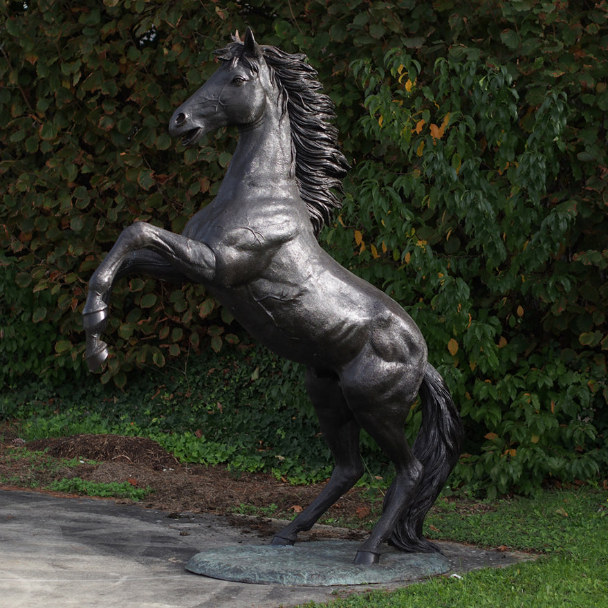Bronzeskulptur: Wildes Pferd