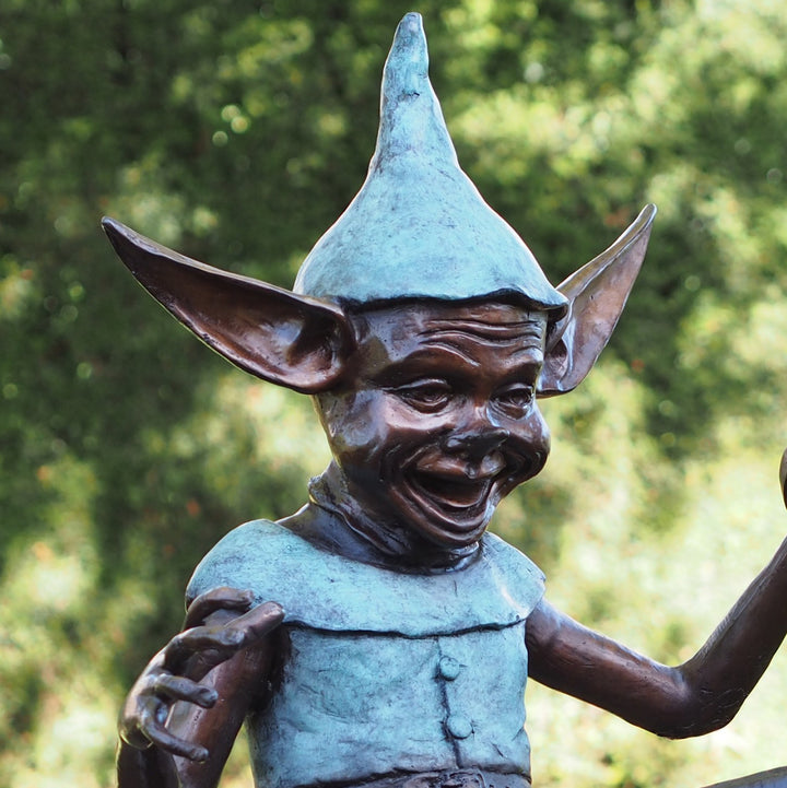 Bronzeskulptur: Elfentopf