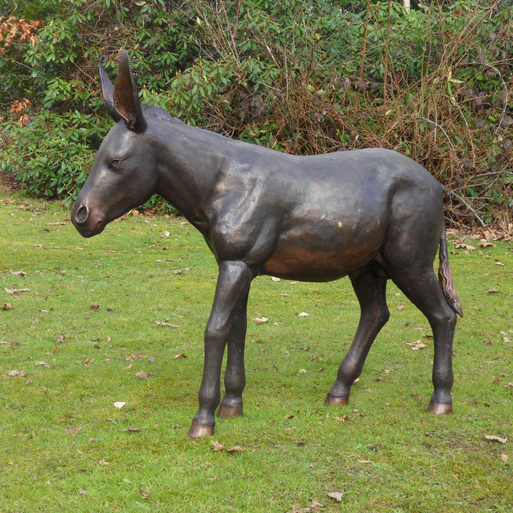 Bronzeskulptur: Esel