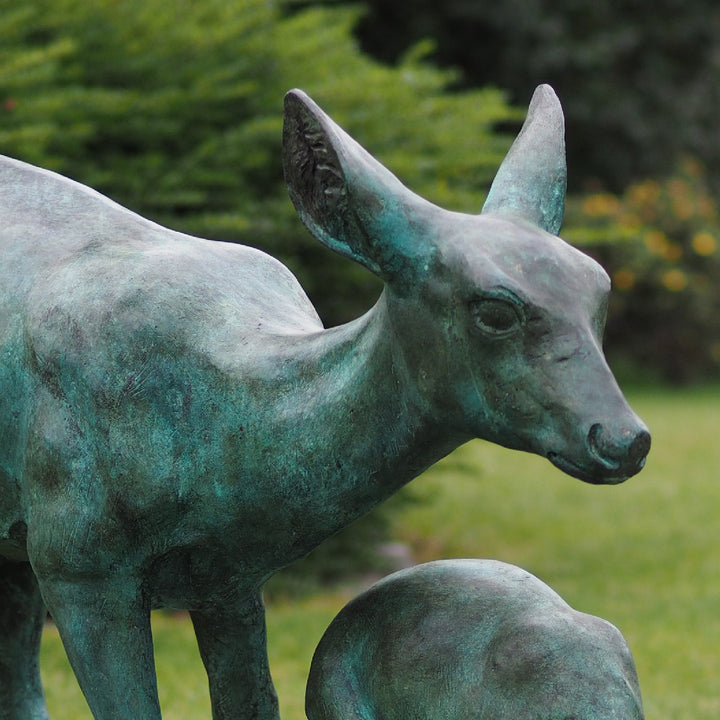 Bronzeskulptur: Waldruhe