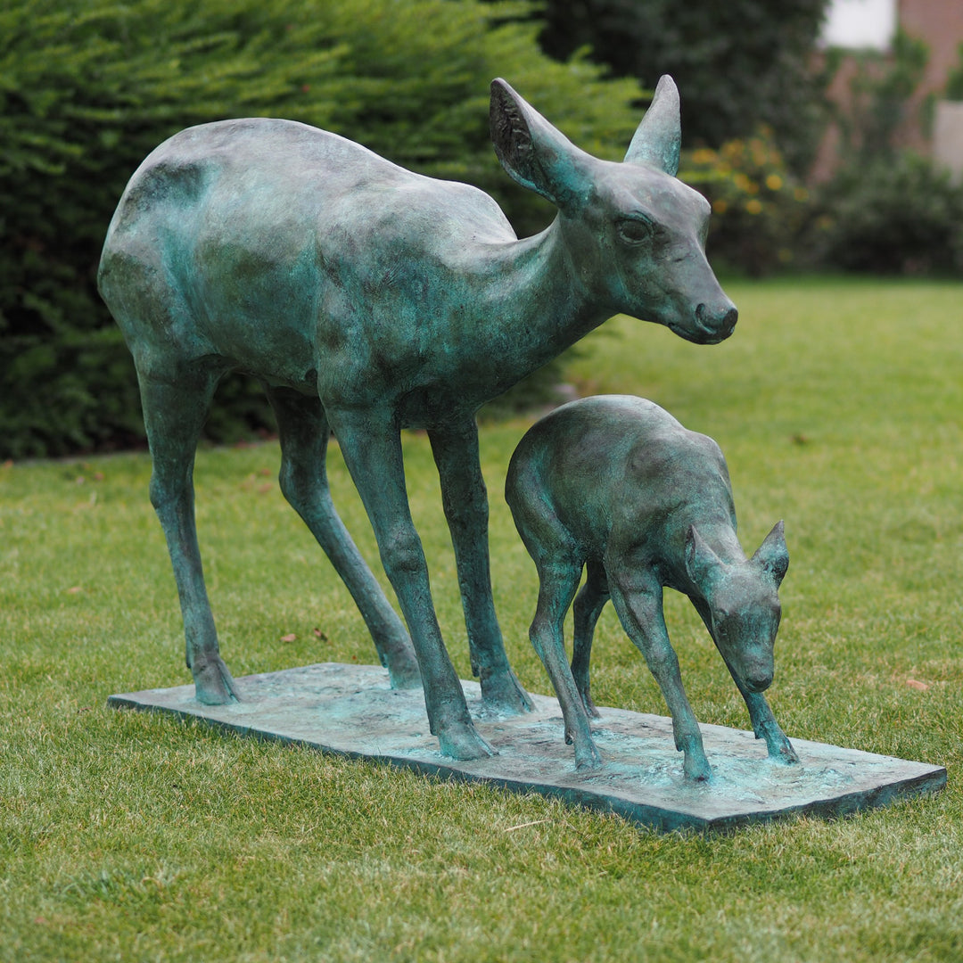 Bronzeskulptur: Waldruhe