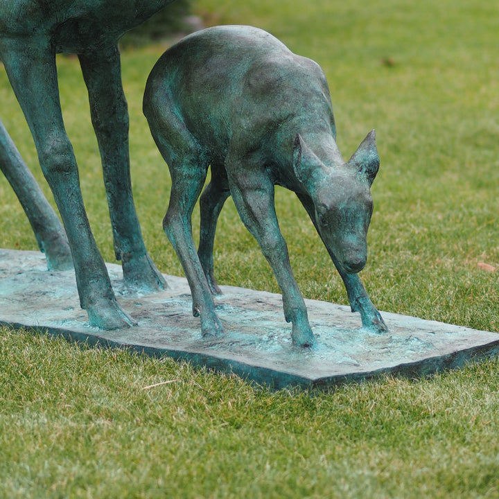 Bronzeskulptur: Waldruhe