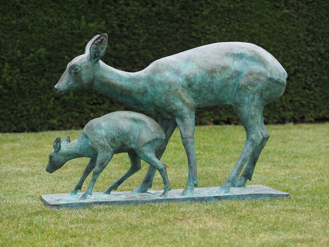 Bronzeskulptur: Waldruhe