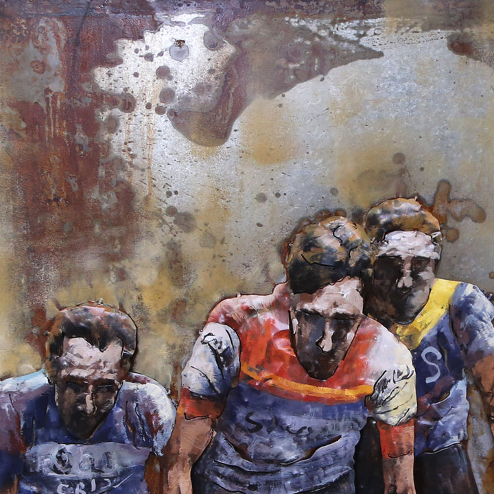 Metall-Bild mit 3D-Effekt: Radrennen Tour de France